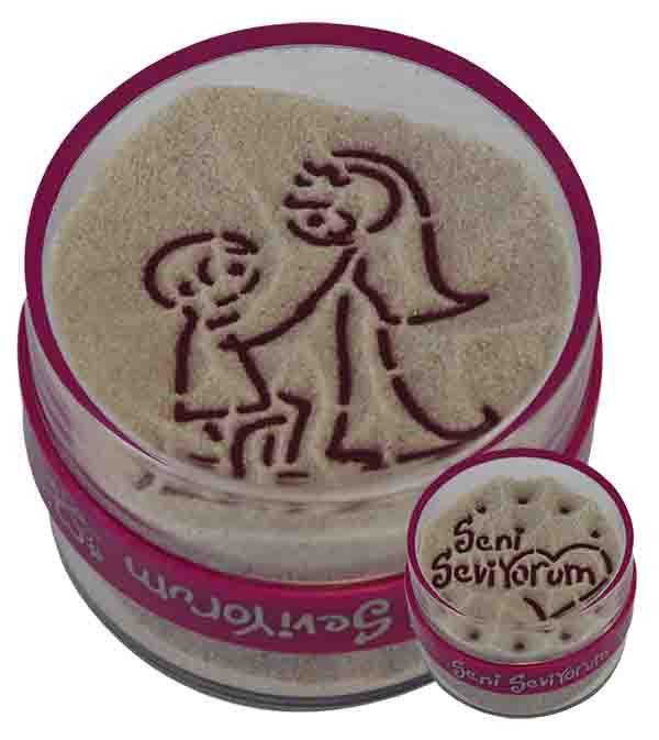 Kumdan Hediye : Gelin Damat & Seni Seviyorum (Lila)