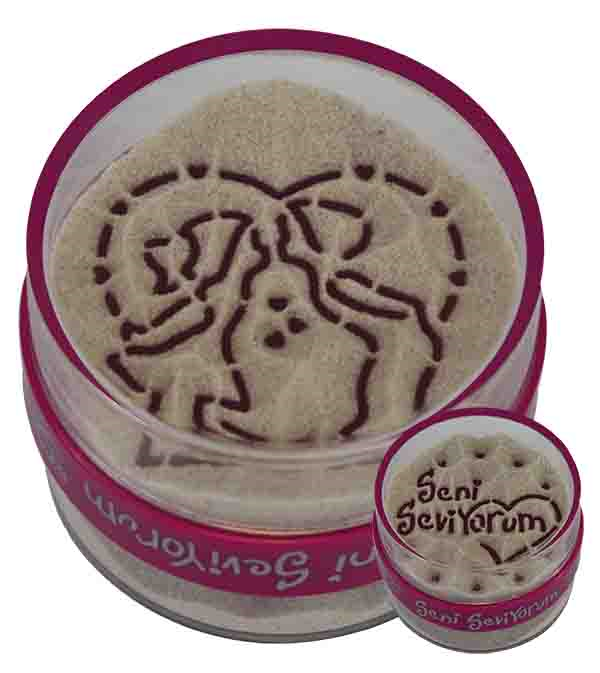 Kumdan Hediye : Sevgili Çocuklar & Seni Seviyorum (Lila)