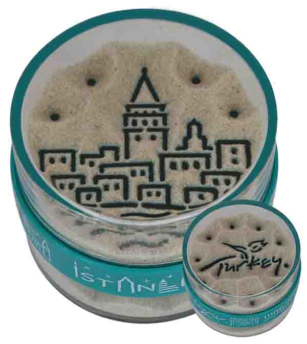 Hediyelik Kumdan : Galata Kulesi & Turkey