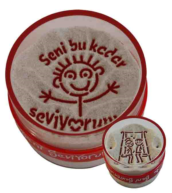 Kumdan Hediye : Salincak & Seni Seviyorum (Lila)